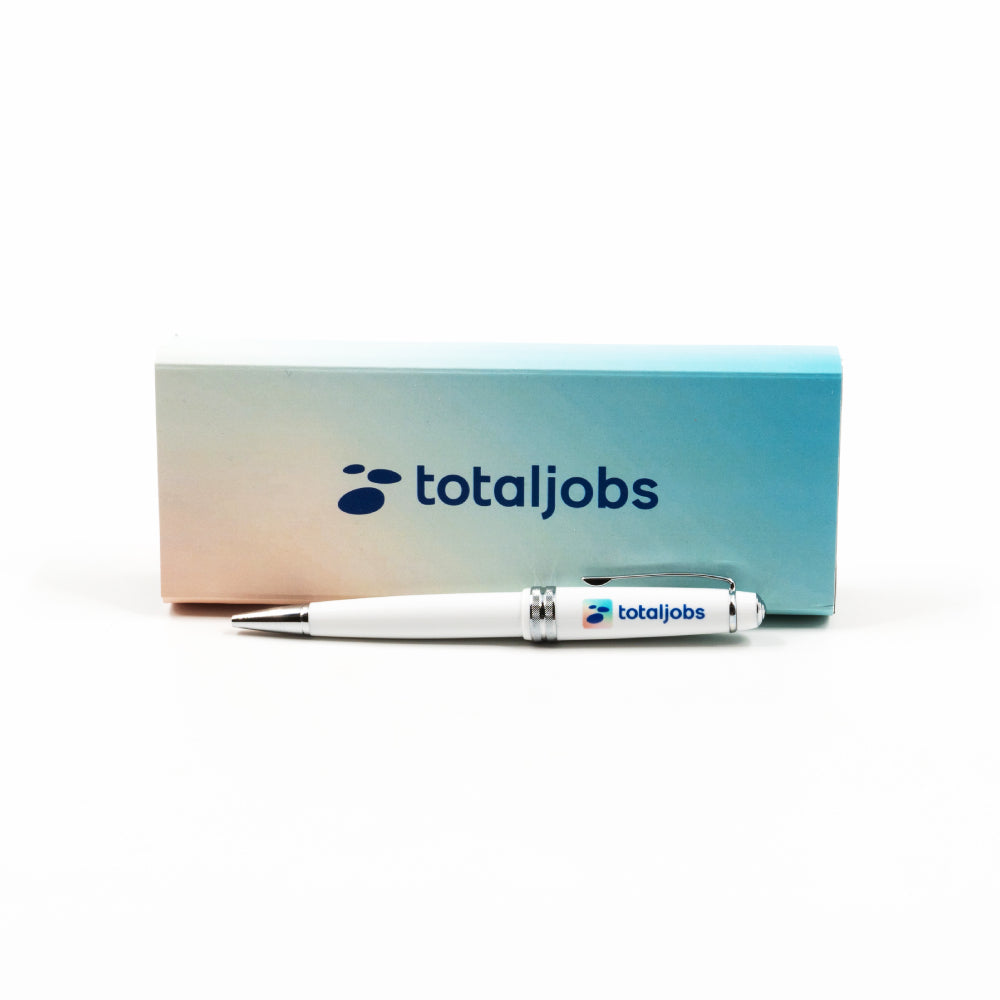 Totaljobs - Cross Bailey White Metal Pen in Box