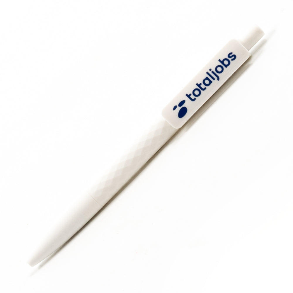 Totaljobs - White Soft Touch Ballpen